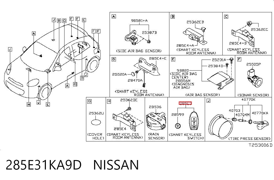 285E31KA9D Nissan/Infiniti