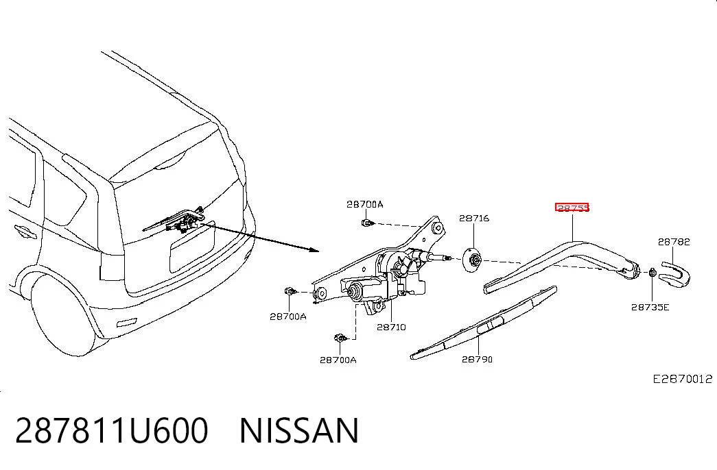 287811U600 Nissan/Infiniti