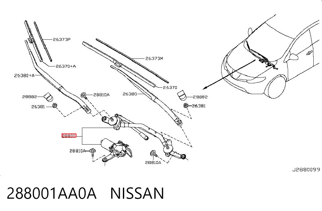 288001AA0A Nissan/Infiniti