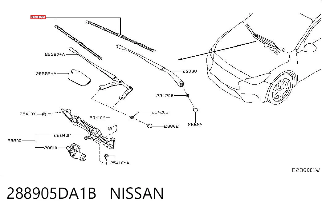 288905DA1B Nissan/Infiniti