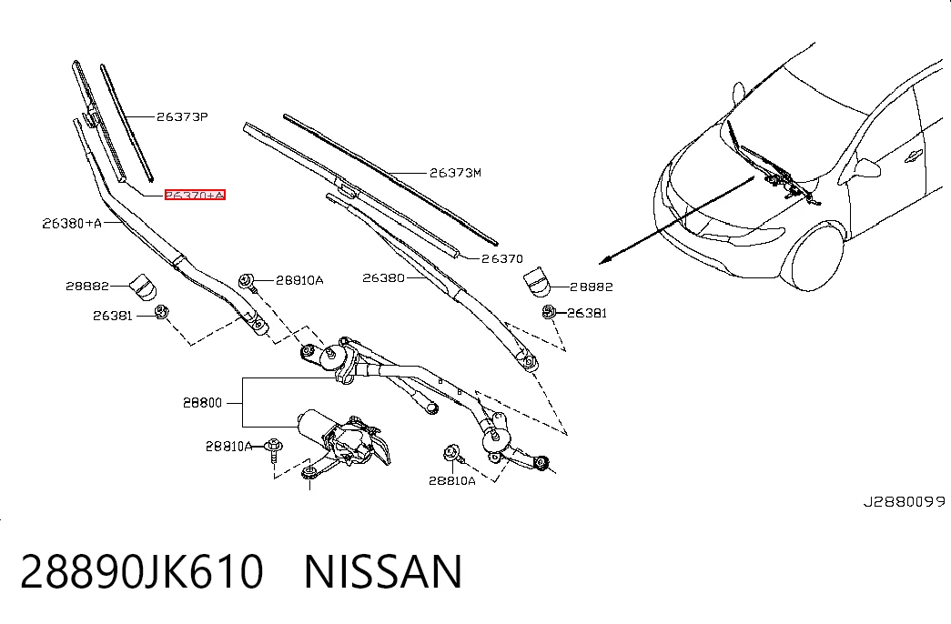28890JK610 Nissan/Infiniti