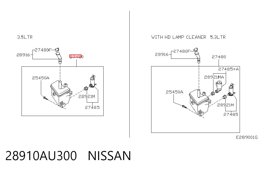 Tanque de fluido para lavador de vidro Nissan Primera P12 ao melhor preço