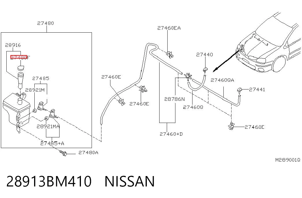 28913BM410 Nissan/Infiniti