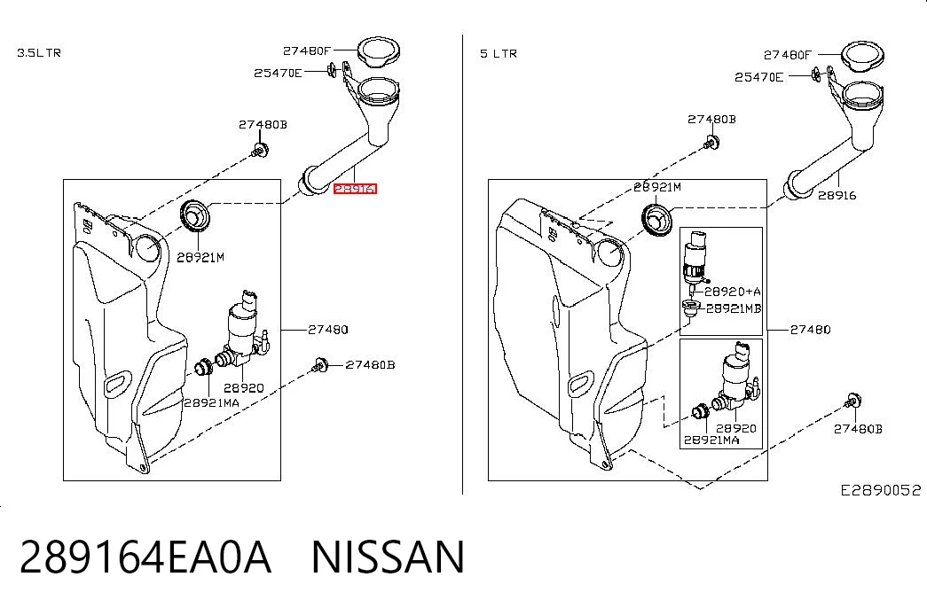 289164EA0A Nissan/Infiniti