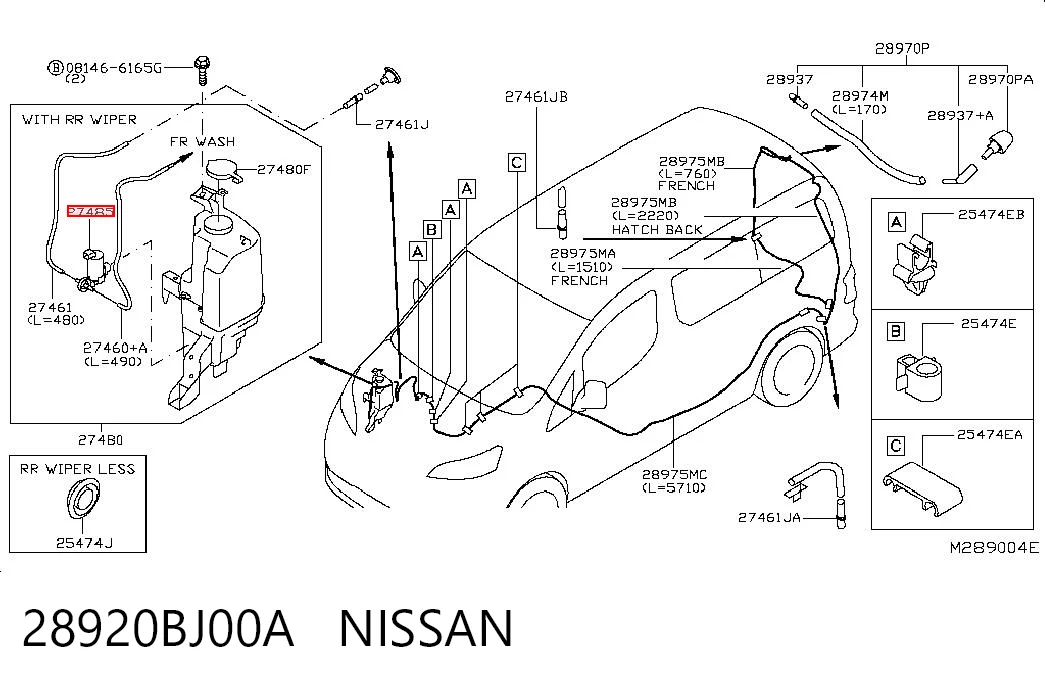28920BJ00A Nissan/Infiniti