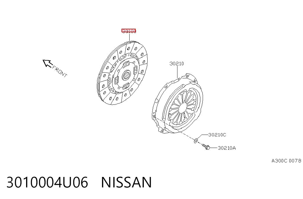  Disco de embraiagem Nissan Patrol SUV (K260) (1986 - 1994) 