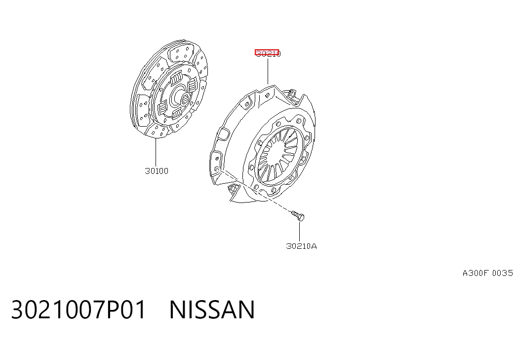 Cesta de embraiagem Nissan Terrano I WD21