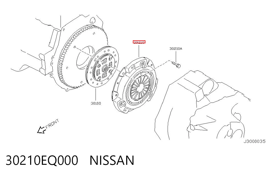 Cesta de embraiagem para Nissan Primera  P12