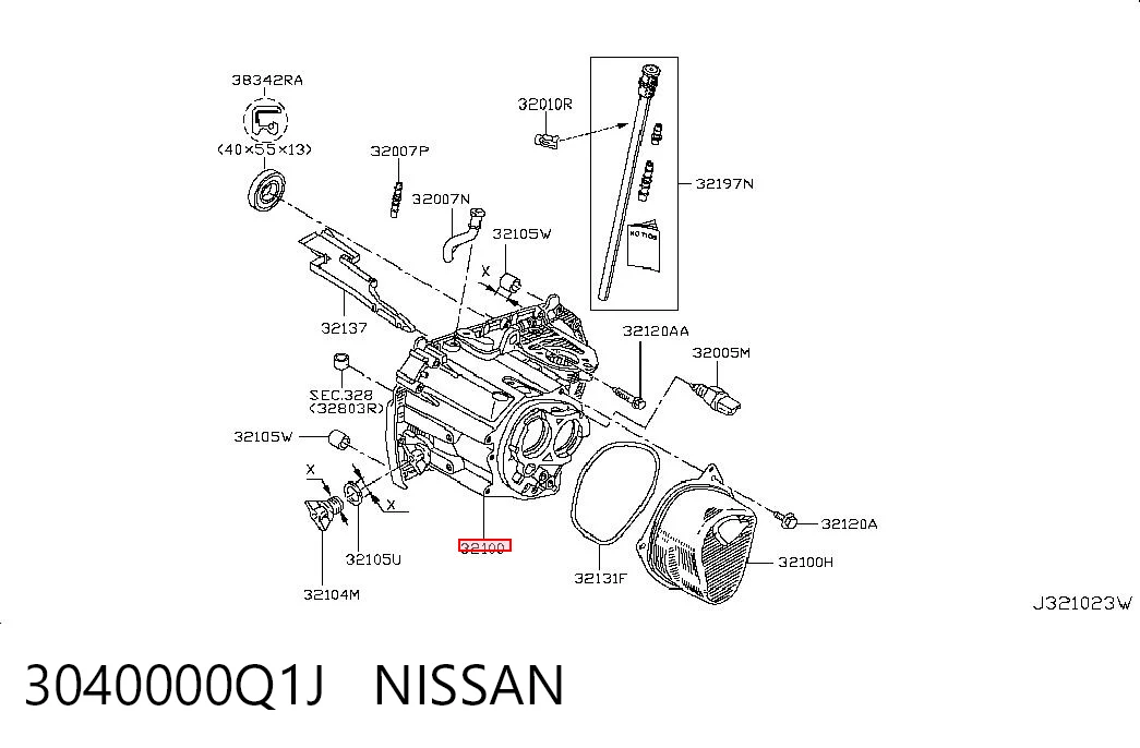 3040000Q1J Nissan/Infiniti