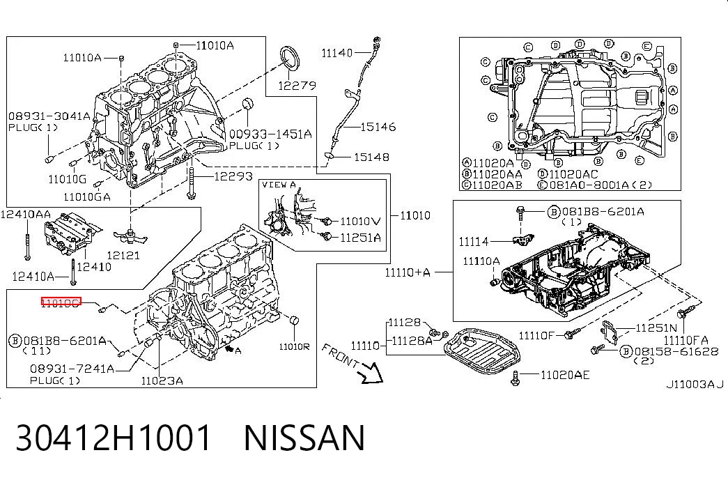 30412H1001 Nissan/Infiniti 