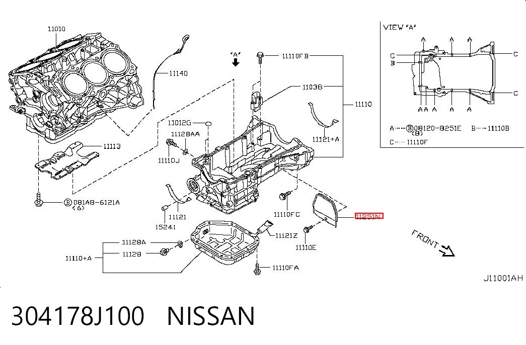 304178J100 Nissan/Infiniti