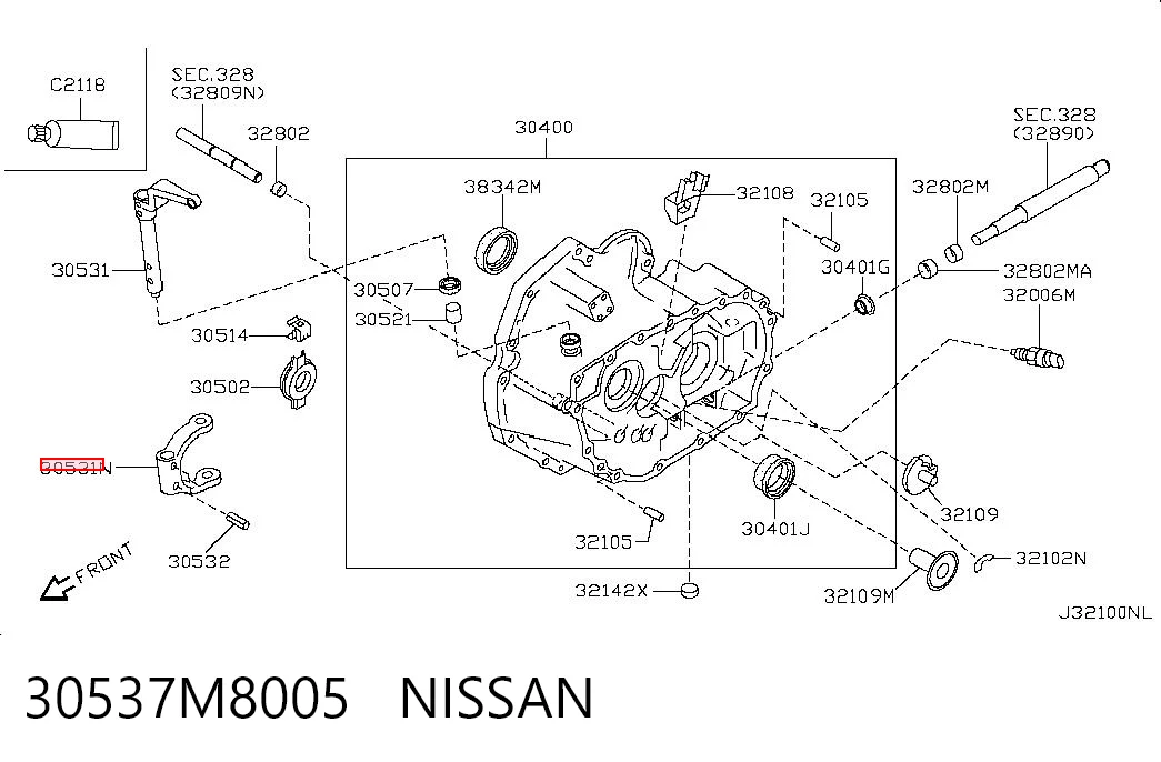 Forquilha de embraiagem Nissan Primera  P11 ao melhor preço
