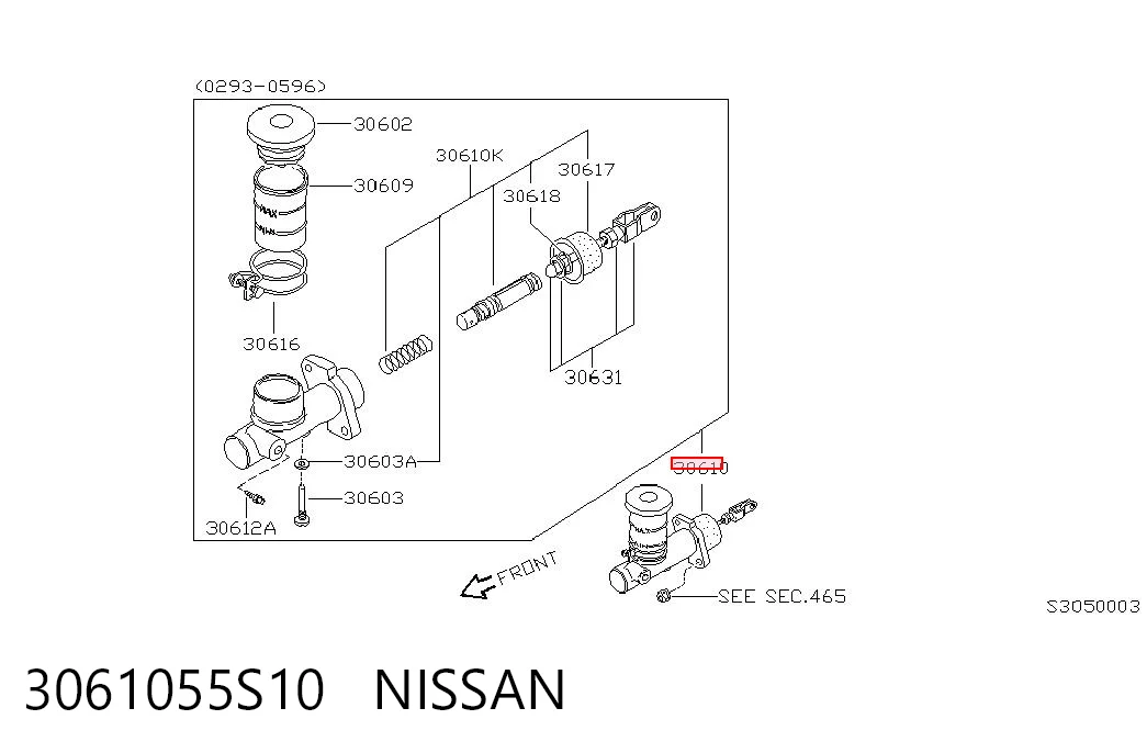 Cilindro mestre de embraiagem Nissan Terrano II R20