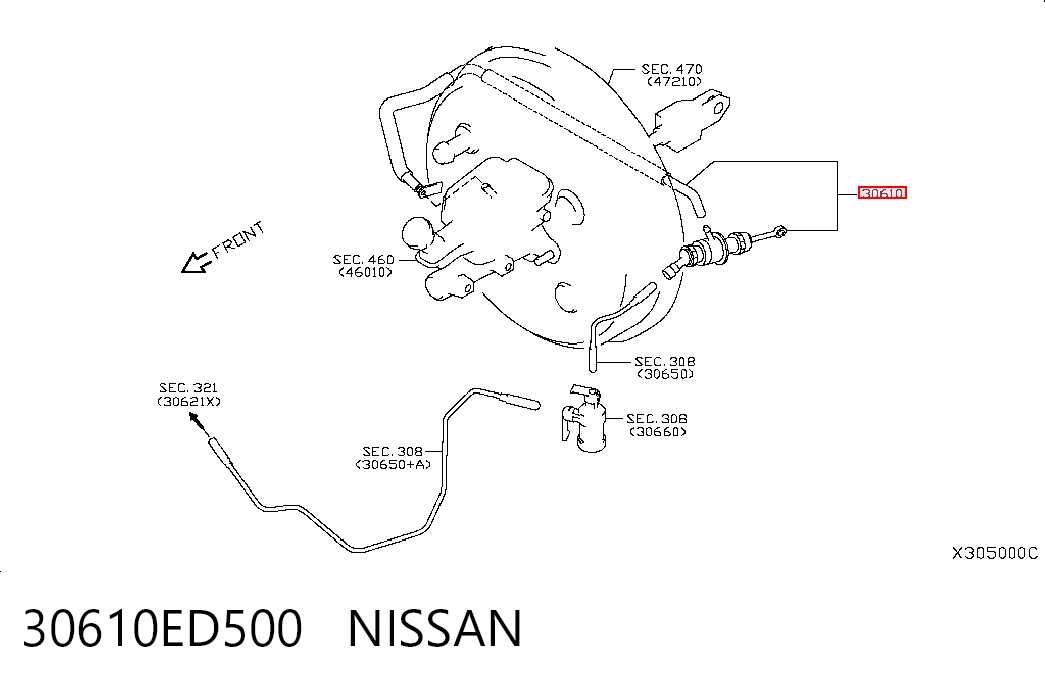  Cilindro mestre de embraiagem Nissan Tiida hatchback (C11X) (2004 - 2014) 
