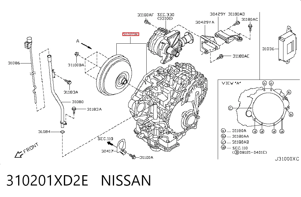  Caixa Automática de Mudança montada Nissan Murano SUV (Z50) (2004 - 2008) 