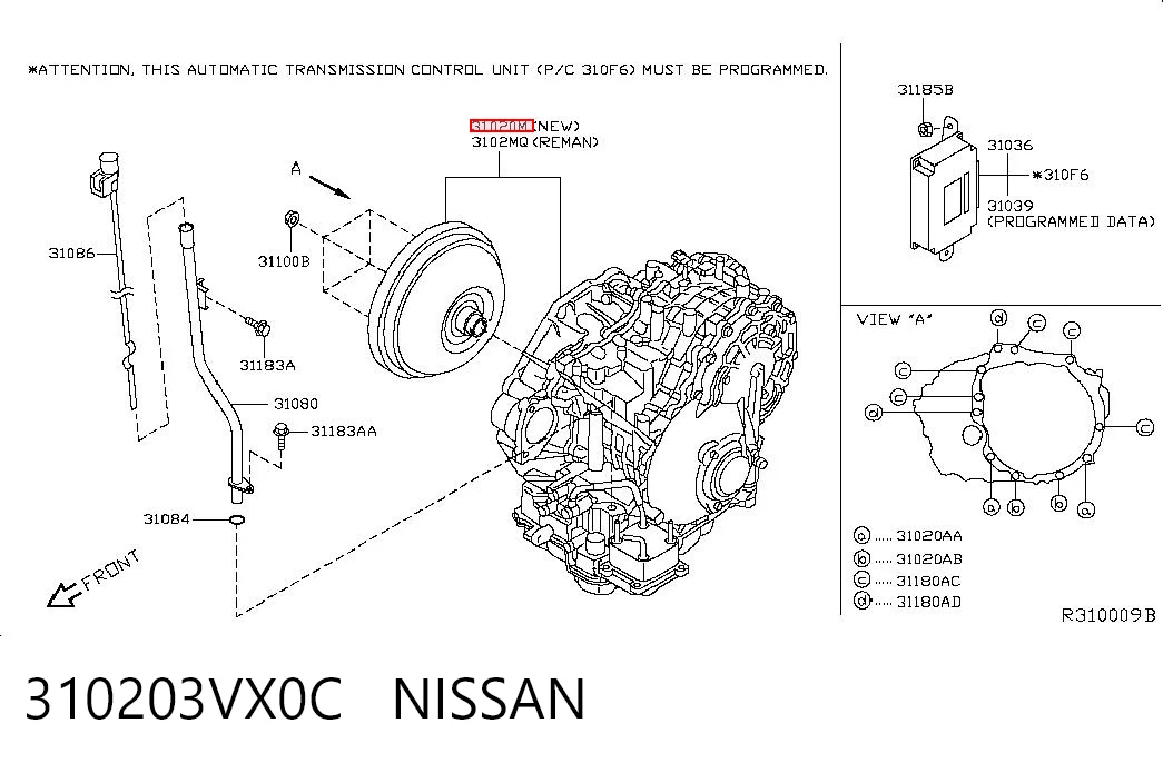 310203VX0C Nissan/Infiniti