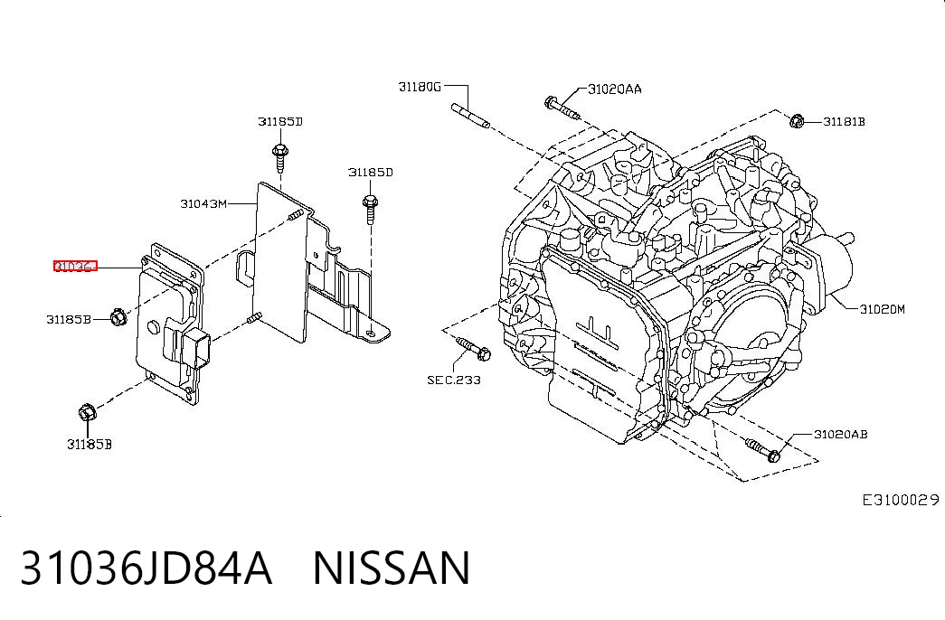31036JD84A Nissan/Infiniti