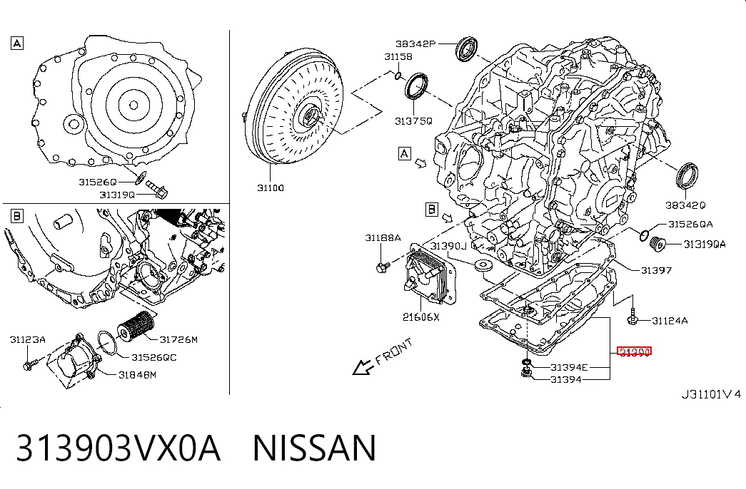 313903VX0A Nissan/Infiniti