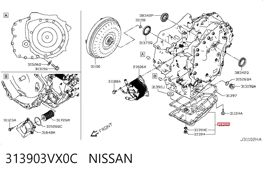 313903VX0C Nissan/Infiniti