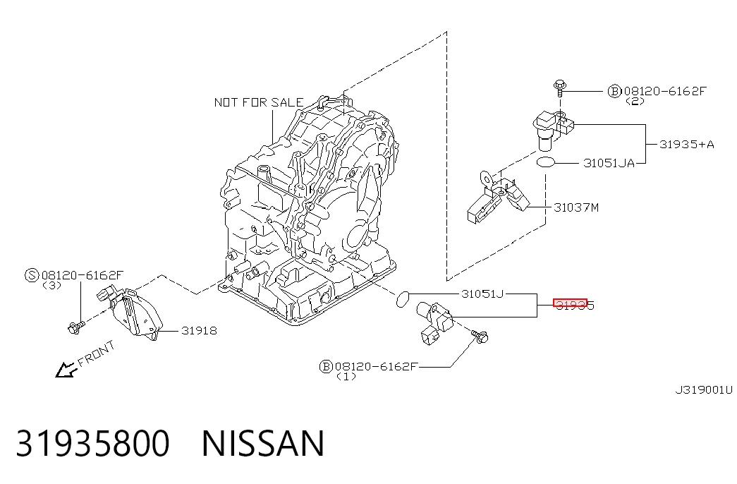  Sensor de velocidade Nissan X-Trail SUV (T30) (2001 - 2007) 