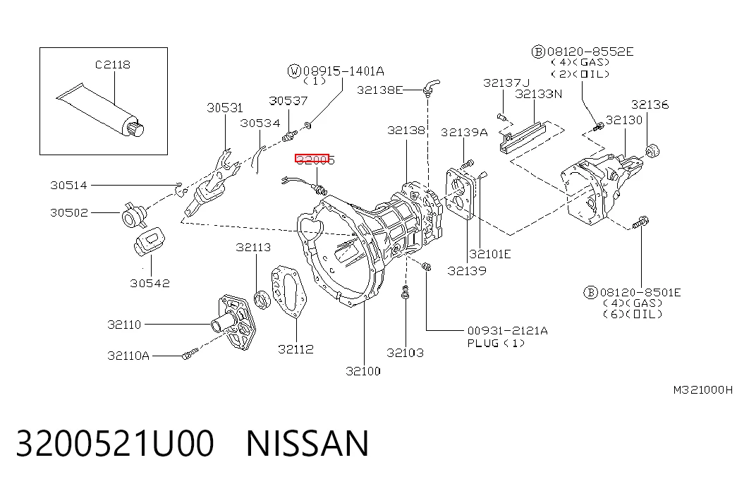 Compre Sensor de ativação das luzes de marcha à ré Nissan Patrol 