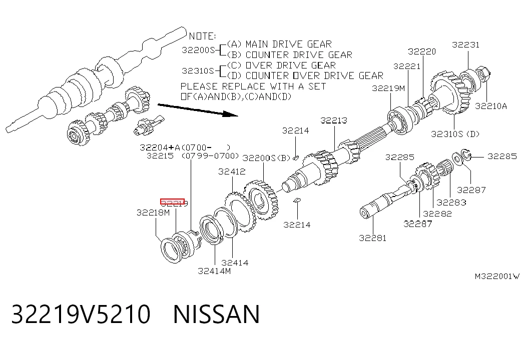 Compre Rolamento da Caixa de Mudança Nissan Terrano 2