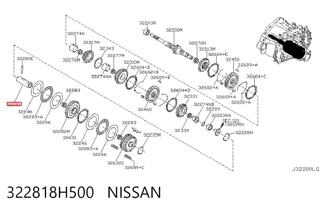 322818H500 Nissan/Infiniti