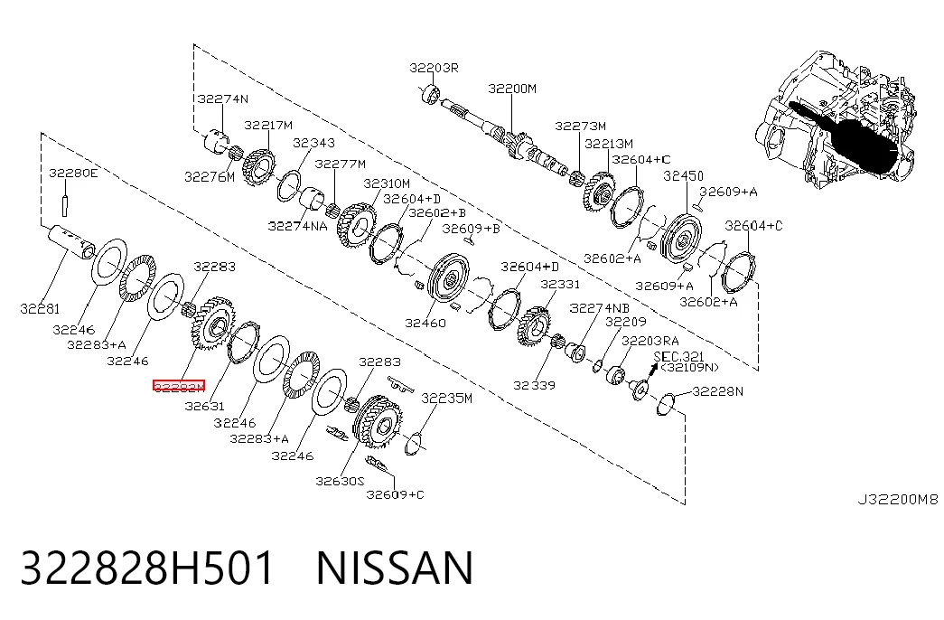 322828H501 Nissan/Infiniti