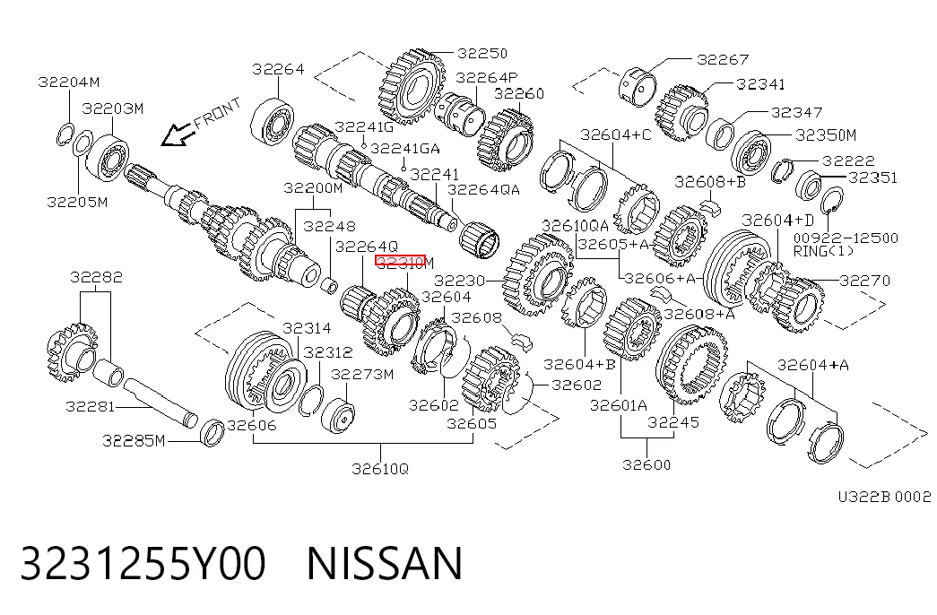 Compre Roda dentada motriz de 5ª velocidade Nissan Sunny 1