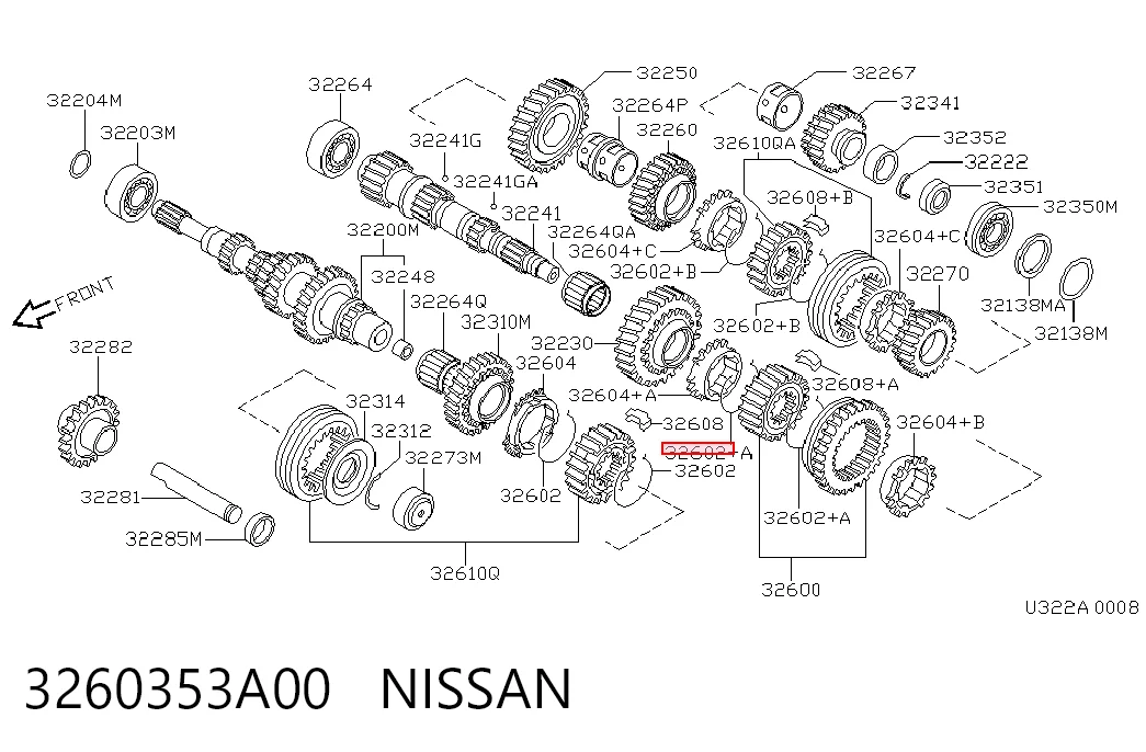 3260353A00 Nissan/Infiniti