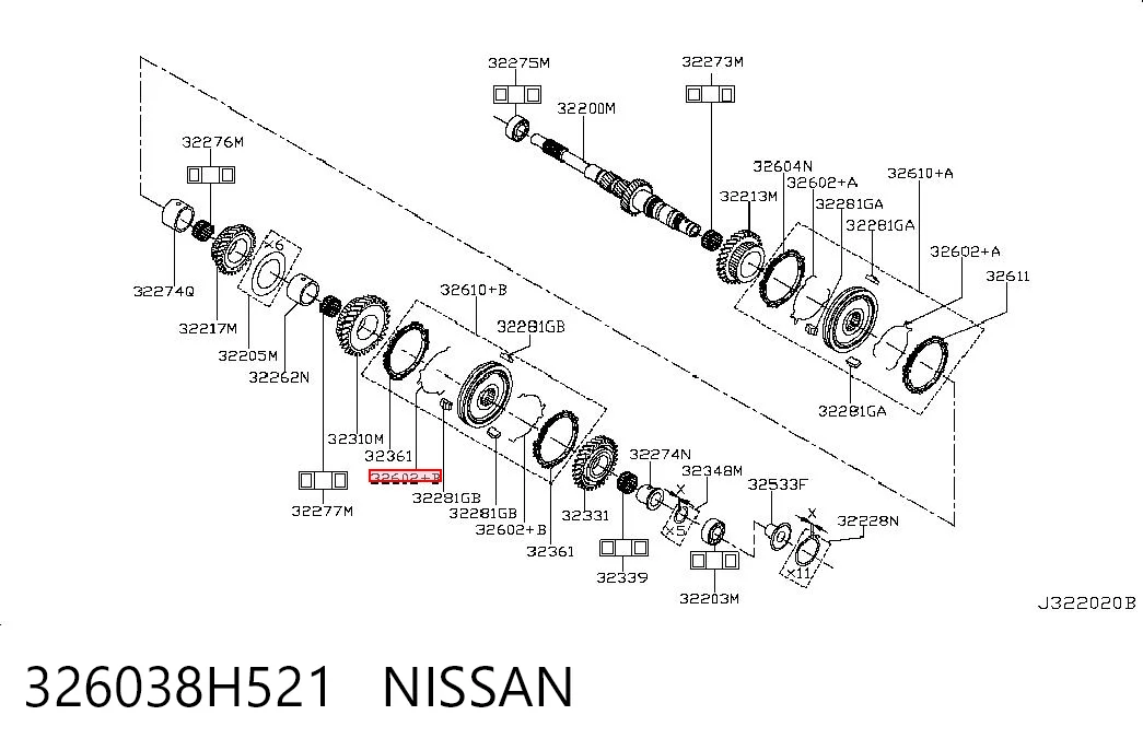 326038H521 Nissan/Infiniti