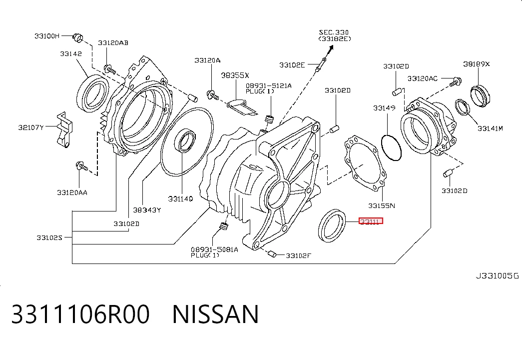 3311106R00 Nissan/Infiniti
