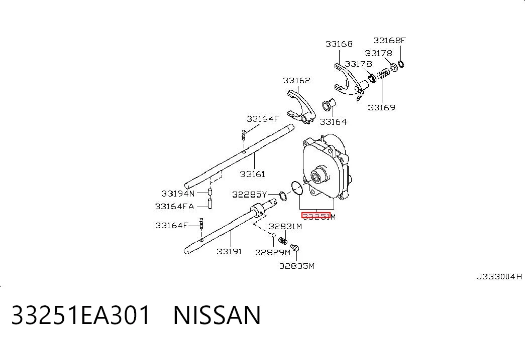 33251EA301 Nissan/Infiniti Motor de controlo da caixa de transferência