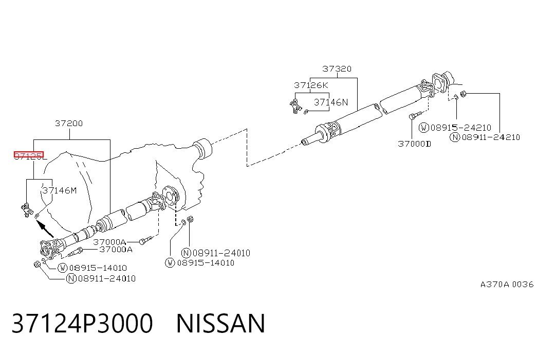  Cruzeta da junta universal traseira Nissan Terrano I SUV (WD21) (1986 - 1995) I