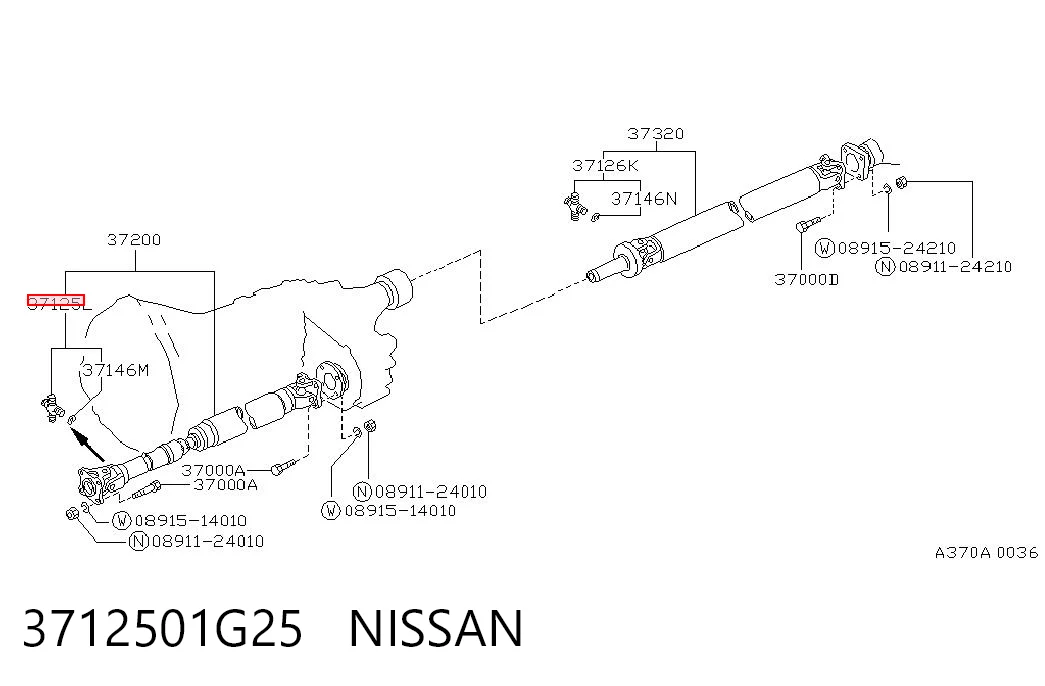 3712501G25 Nissan/Infiniti
