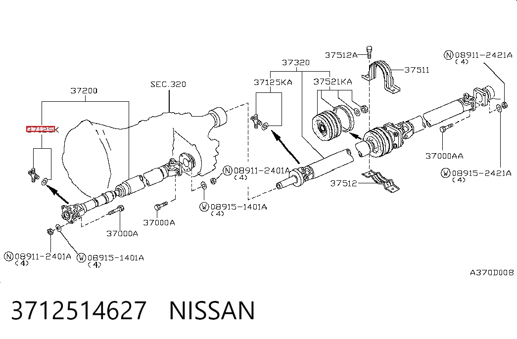 Compre Cruzeta da junta universal traseira Nissan Terrano 1