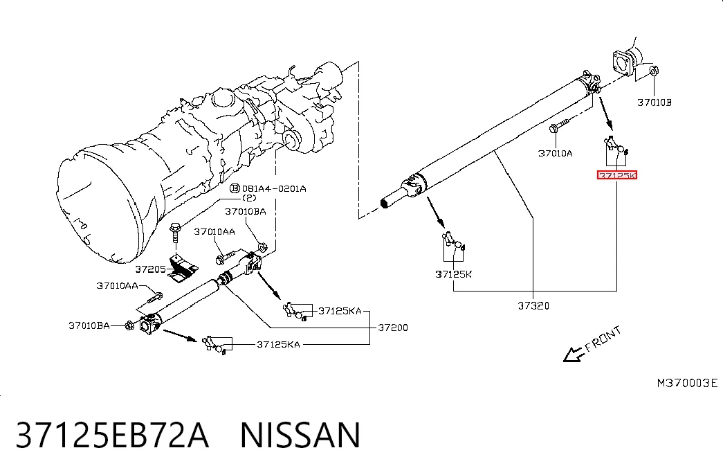 Cruzeta da junta universal traseira Nissan Navara  D23, D23T ao melhor preço