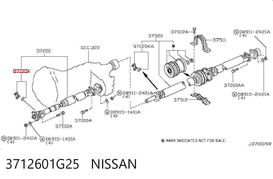 3712601G25 Nissan/Infiniti