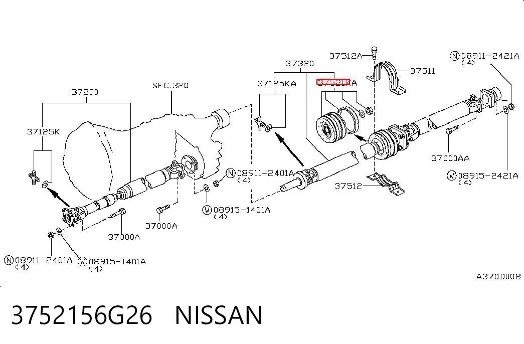 3752156G26 Nissan/Infiniti