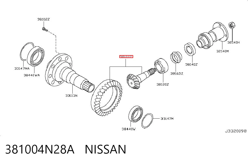 381004N28A Nissan/Infiniti