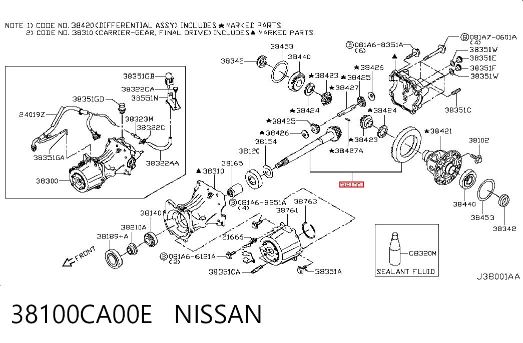 38100CA00E Nissan/Infiniti