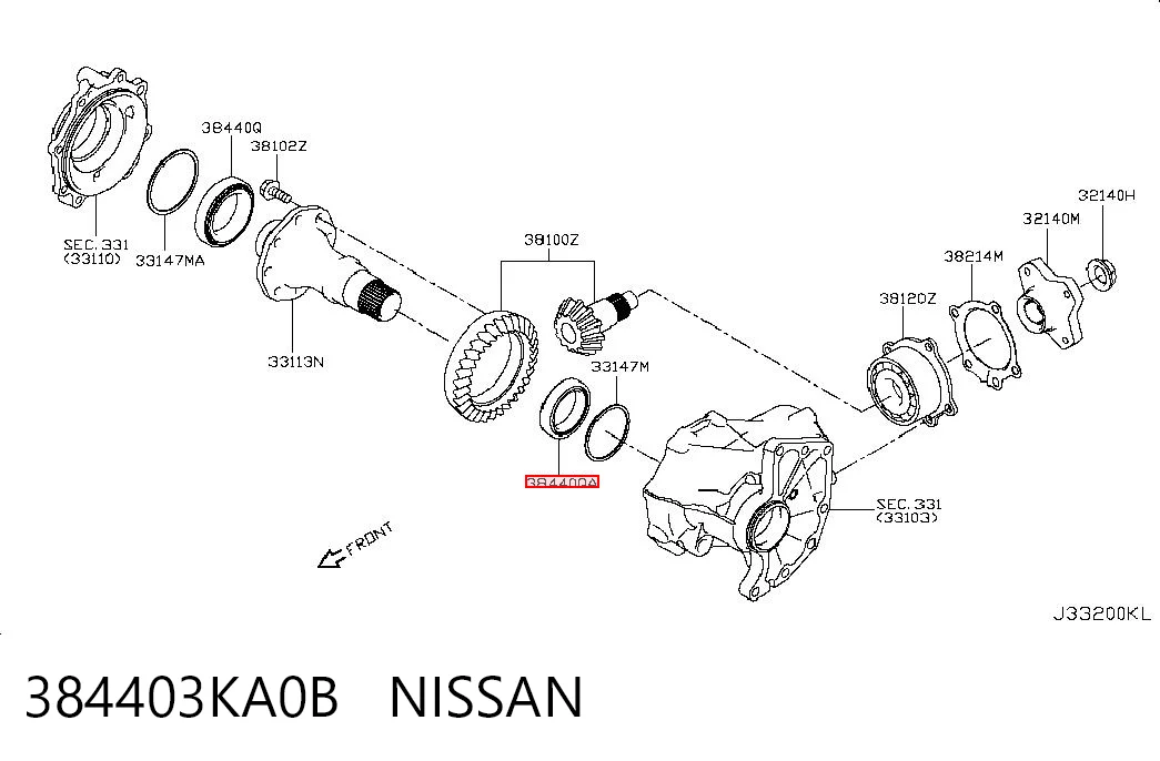 384403KA0B Nissan/Infiniti