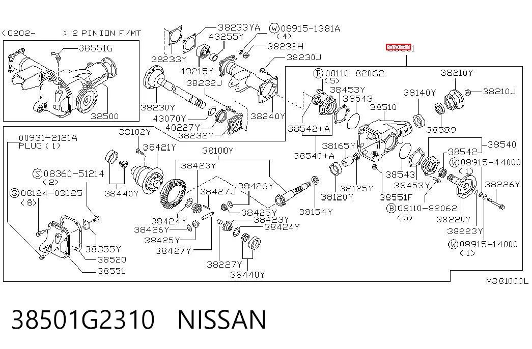 38501G2310 Nissan/Infiniti