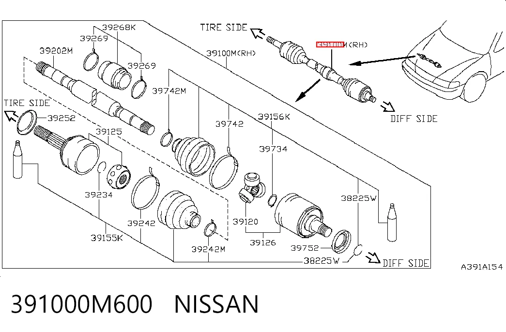 391000M600 Nissan/Infiniti