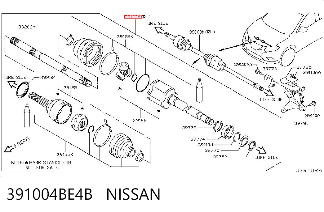 391004BE4B Nissan/Infiniti