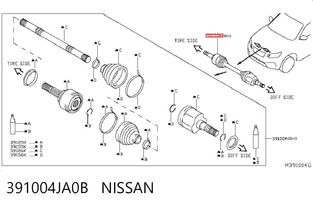 391004JA0B Nissan/Infiniti