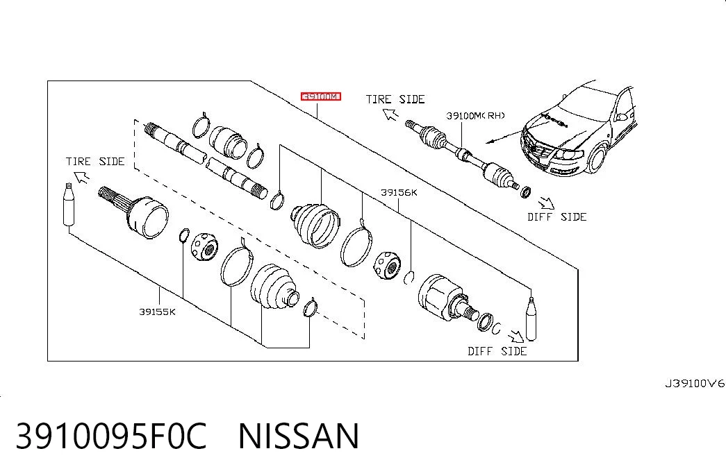 3910095F0C Nissan/Infiniti