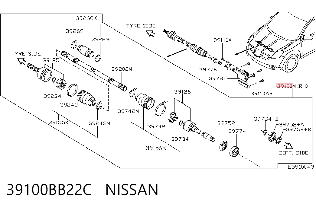 39100BB22C Nissan/Infiniti