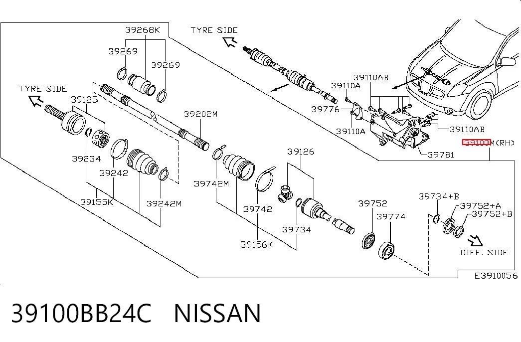39100BB24C Nissan/Infiniti