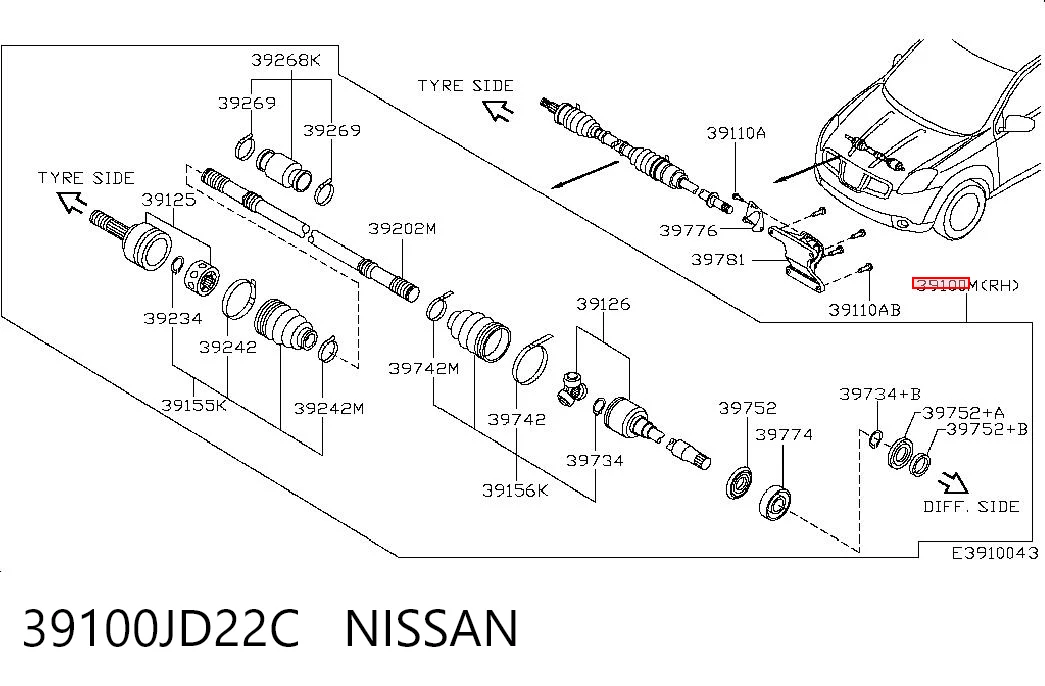 39100JD22C Nissan/Infiniti